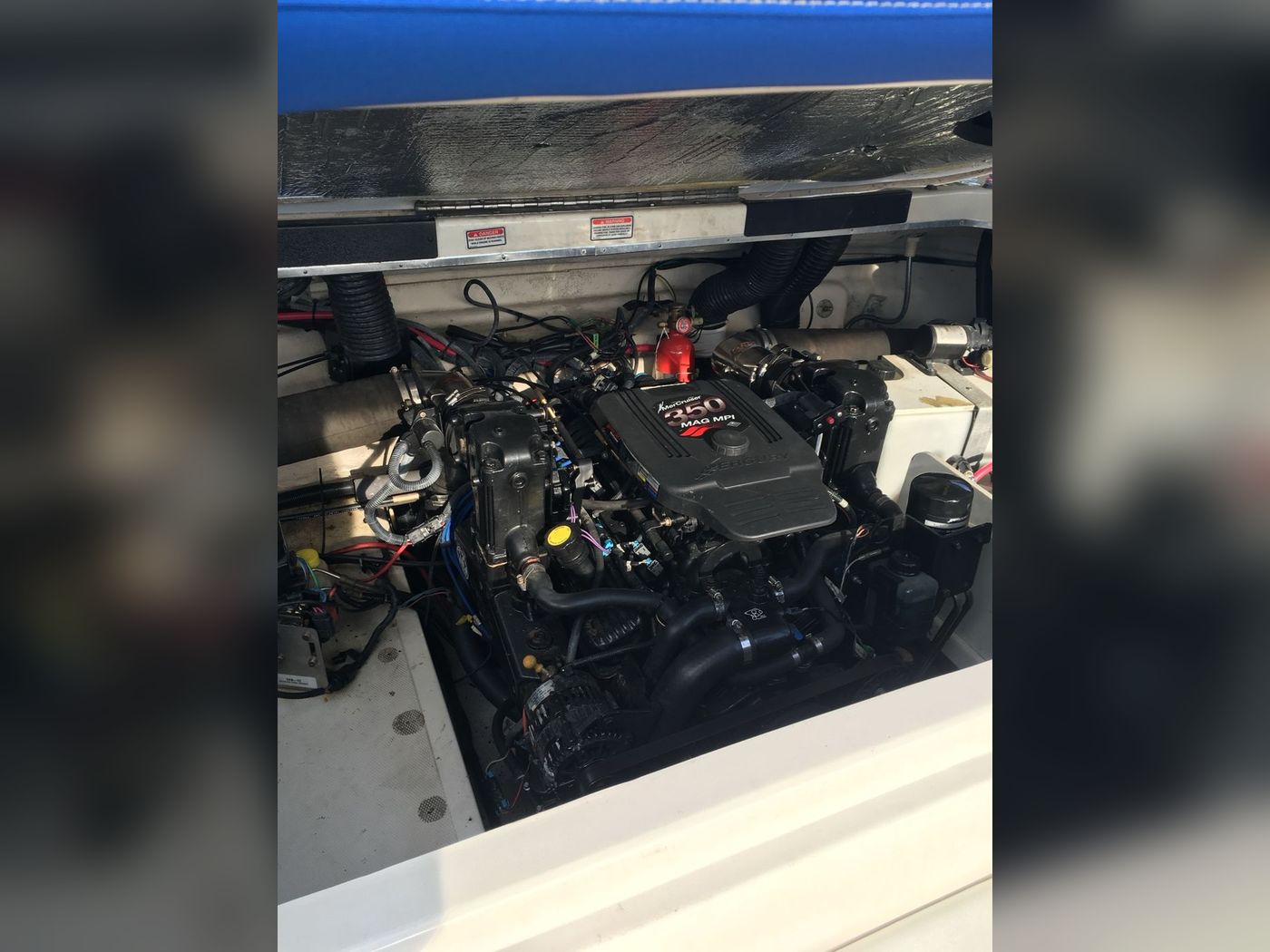 MerCruiser 350 MAG MPI Motor im Motorraum