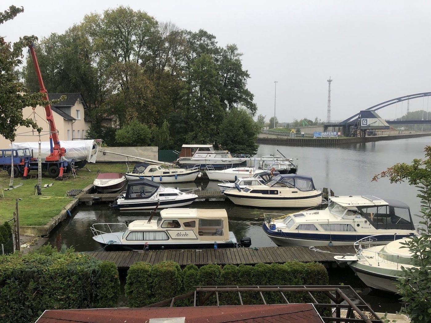Winterlager und Hafenanlage von Sportboote Berlin in Königs Wusterhausen
